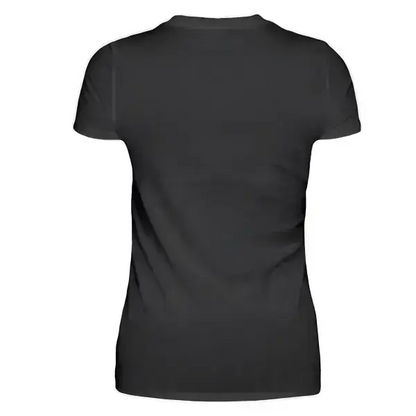 Schwarzes Damen T-Shirt.Damen Premium T-Shirt.Damen