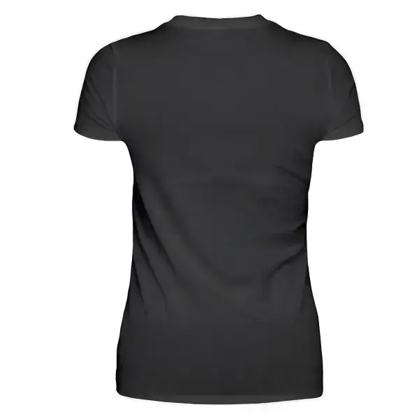 Schwarzes Damen T-Shirt.Damen Premium T-Shirt aus 100%