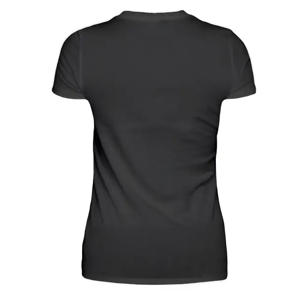 Schwarzes Damen T-Shirt.Damen Premium T-Shirt. Damen Rock